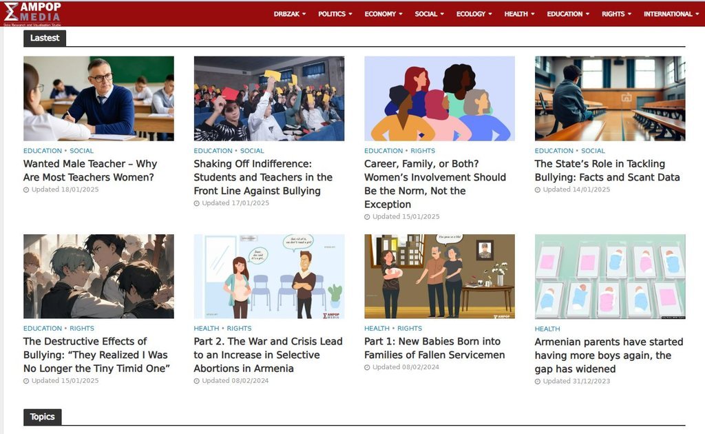 Screenshot of the Ampop.am website