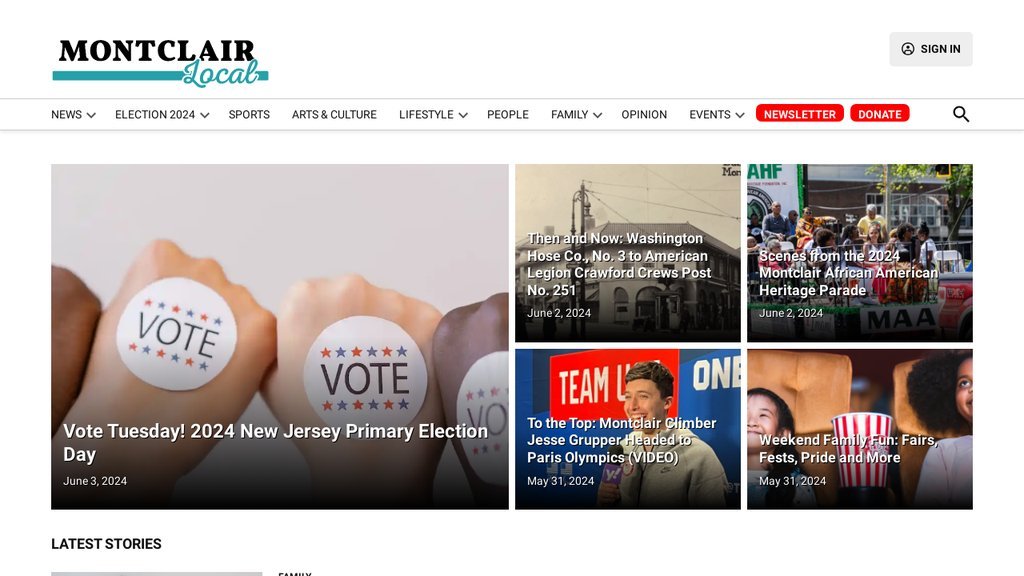Screenshot of the Baristanet website
