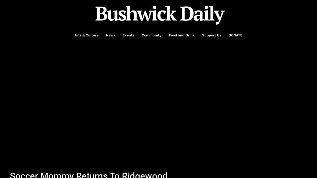 Screenshot of the Bushwick Daily website