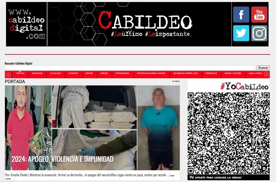 Screenshot of the Cabildeo Digital website
