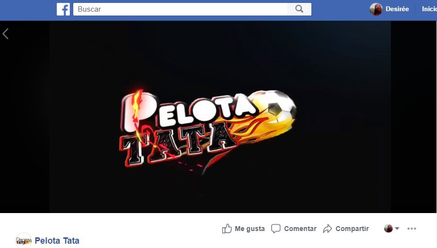 Screenshot of the Pelota Tata website