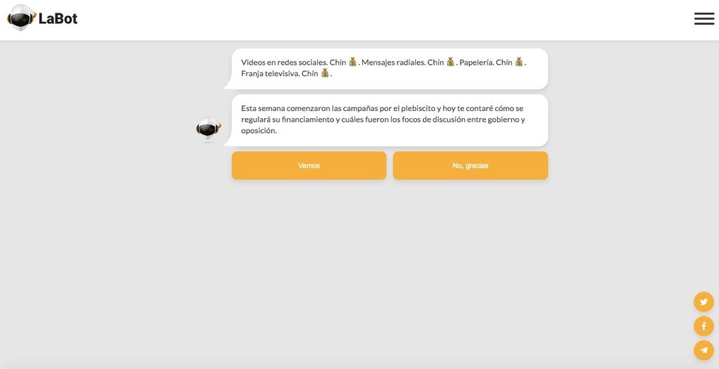 Screenshot of the Robot Labot website
