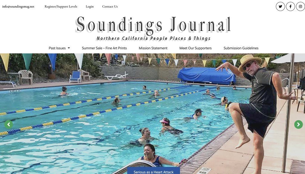 Screenshot of the SoundingsMag website